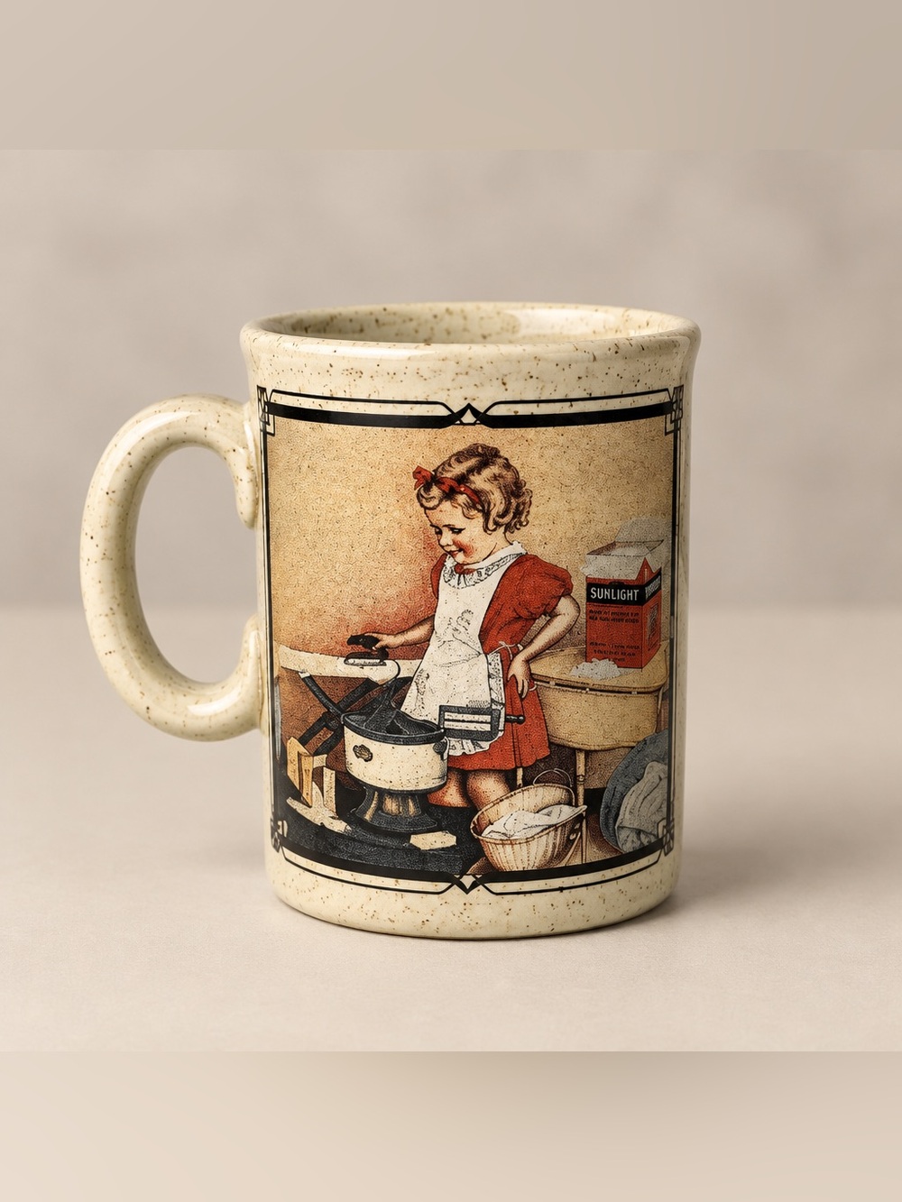 Watkins 1939 Vintage Style Ceramic Mug with Shredsope Design Made in England